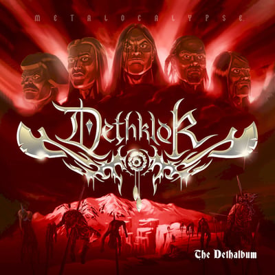 Dethklok - The Dethalbum (Expanded Edition) (WaterTower Music, none) · 2xLP · Ruby Glitter · Deluxe Edition, Limited Edition, Numbered, Reissue, Special Edition