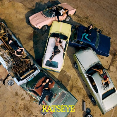 Katseye - Beautiful Chaos (HYBE, 102415726) · 12" · Blue Neon · M/M · Etched, Limited Edition