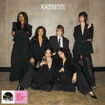 Katseye - Touch / Gabriela (Hybe, 199957139625) · 12" · Red + Pink Reversible Splatter · Record Store Day, Etched, Limited Edition