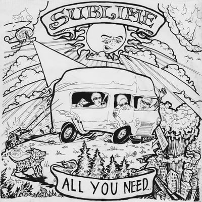 Sublime / The Wesley Willis Fiasco - All You Need / Get on the Bus (Skunk Records, SKUNK 13) · 7" · 1st press