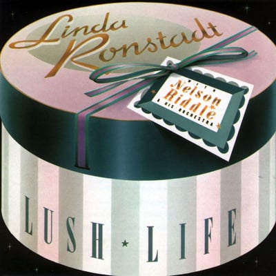 Linda Ronstadt & Nelson Riddle And His Orchestra - What's New (Asylum Records, 9 60260) · LP · Allied Pressing, Black Back Cover · G+/VG+