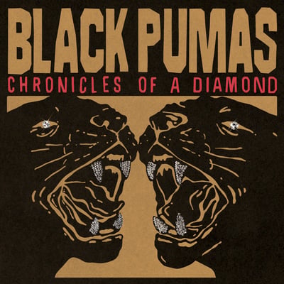 Black Pumas - Chronicles Of A Diamond (ATO Records, ATO0654) · LP · Gold & White w/ Red Splatter