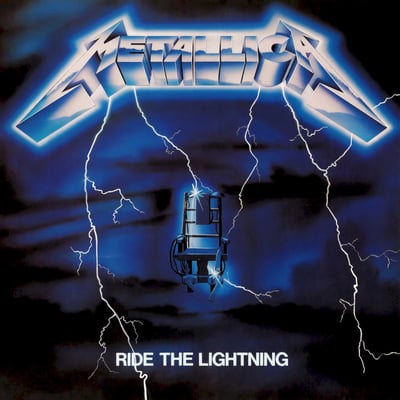 Metallica - Ride The Lightning (Blackened, BLCKND004R-1) · LP · Blue Splatter · M/M · Limited Edition, Reissue, Remastered