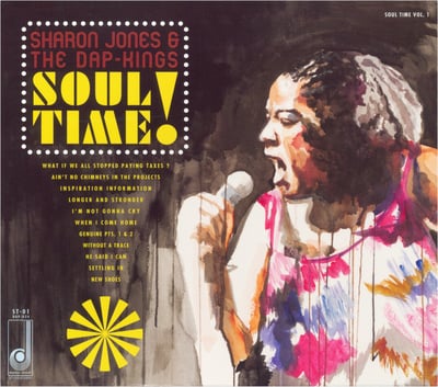 Sharon Jones & The Dap-Kings - Soul Time! (Soul Time Vol. 1) (Daptone Records International, DAP-024) · LP · Reissue