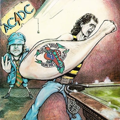 AC/DC - Dirty Deeds Done Dirt Cheap (Epic, E 80202) · LP · 180 gram · M/M · Reissue, Remastered