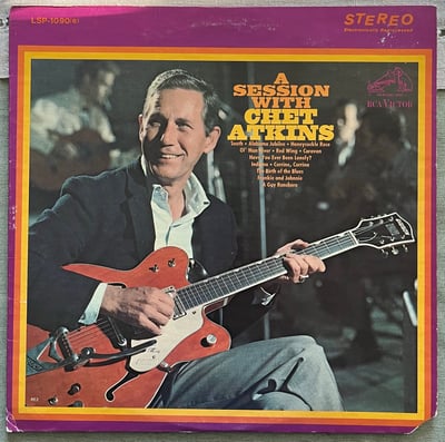 Chet Atkins - A Session With Chet Atkins (RCA Victor, LSP 1090(e)) · LP · VG+/VG · Reissue