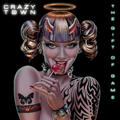 Crazy Town - The Gift Of Game (Columbia, RGM 1728) · LP · Yellow & Black Marbled [Yellow Butterfly] · Reissue