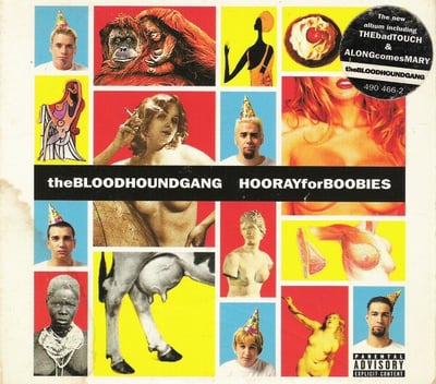 Bloodhound Gang - Hooray For Boobies (Geffen Records, 0602488515382) · 2xLP · Blue & White Splatter / Yellow & White Splatter · Limited Edition, Reissue