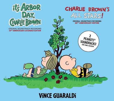Vince Guaraldi - It’s Arbor Day, Charlie Brown / Charlie Brown’s All Stars! (Lee Mendelson Film Productions, LM26ADAS01) · LP · Forest Green Vinyl, Gatefold · Limited Edition