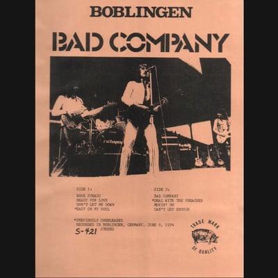 Bad Company - Bad Company (Swan Song, SS 8410) · LP · VSRP - Sonic Pressing
