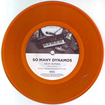 So Many Dynamos - New Bones (Vagrant Records, VRUK 103S) · 7" · Orange · Limited Edition, Numbered
