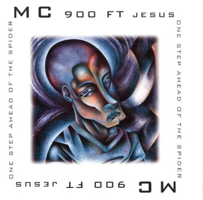 MC 900 Ft Jesus - One Step Ahead Of The Spider (NTX Records, DFWLS-034) · 2xLP · Gatefold, Purple & Blue Galaxy · Limited Edition, Numbered, Reissue, Remastered