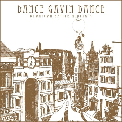 Dance Gavin Dance - Downtown Battle Mountain (Rise Records, RISE 046-1) · LP · Blue · Limited Edition, Repress