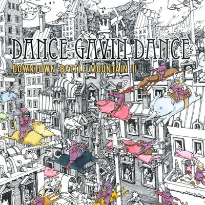 Dance Gavin Dance - Downtown Battle Mountain II (Rise Records, RR123) · LP · Orange · Limited Edition, Reissue
