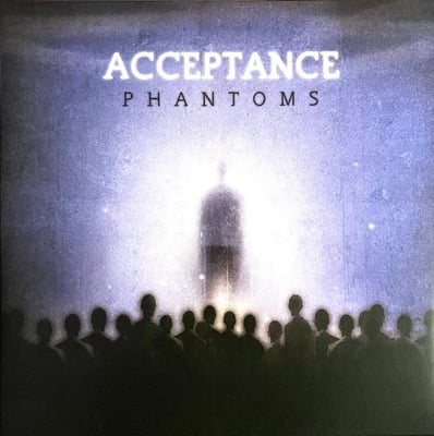 Acceptance - Phantoms (Bad Timing Records, BTR-001) · LP · Dark Blue, White & Black Quad · Repress