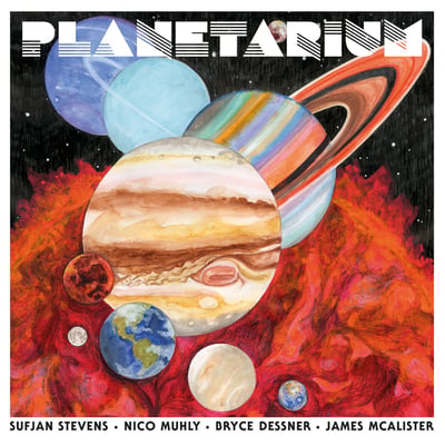 Sufjan Stevens • Nico Muhly • Bryce Dessner • James McAlister - Planetarium (4AD, 4AD0009LP) · 2xLP