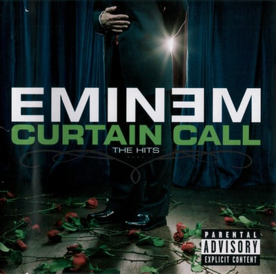 Eminem - Curtain Call - The Hits (Aftermath Entertainment, B0032418-01) · 2xLP · Blue Translucent · Limited Edition, Reissue