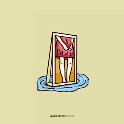 Veronicavon - Deep End (Born Losers Records, BLR070) · LP · Baby Blue