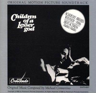 Michael Convertino - Children Of A Lesser God (Original Motion Picture Soundtrack) (GNP Crescendo, GNPS-8007) · LP