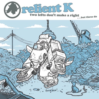 Relient K - Two Lefts Don't Make A Right ...But Three Do (Gotee Records, none) · 2xLP · White/Orange Split · Reissue, Repress