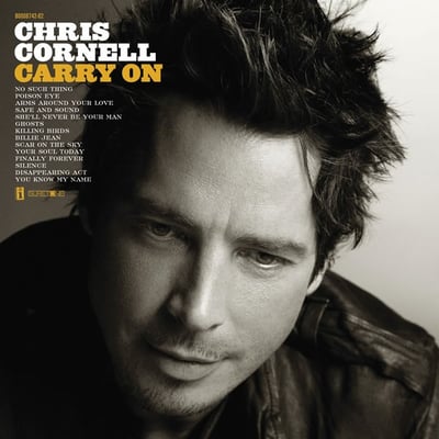Chris Cornell - Carry On (Interscope Records, 199957337984) · 2xLP · Yellow w/ Orange Marble [Heliacal Sun] · Club Edition, Limited Edition, Numbered, Reissue