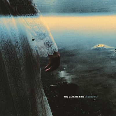 The Darling Fire - Distortions (Iodine Recordings, IOD33) · LP · Ghostly White w/ Sea and Black Splatter (Perigee)