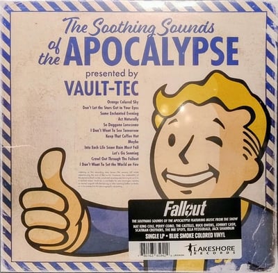Various - The Soothing Sounds Of The Apocalypse (Presented By Vault-Tec) (Lakeshore Records, LKS36594) · LP · Blue Smoke