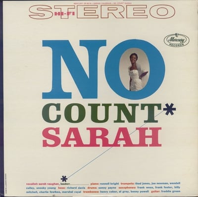 Sarah Vaughan - No Count Sarah (Mercury, SR 60116) · LP