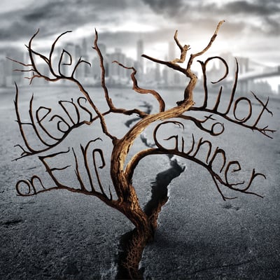 Pilot To Gunner / Her Head's On Fire - Pilot To Gunner / Her Head's On Fire (Mind OVer Matter Records, MOM 073) · 7" · Baby Blue With White Splatter