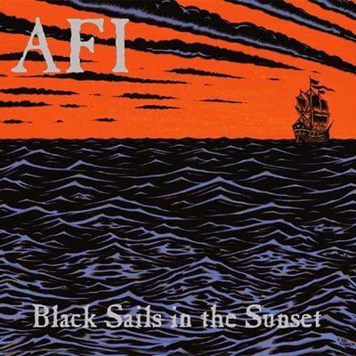 AFI - Black Sails In The Sunset (Nitro Records, CR00247) · LP · Orange & Red Marble [Sunspot], 25th Anniversary Edition · Limited Edition, Reissue