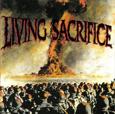 Living Sacrifice - Living Sacrifice (Nordic Mission, NMLP13) · LP · Red w/ Black Splatter · Remastered