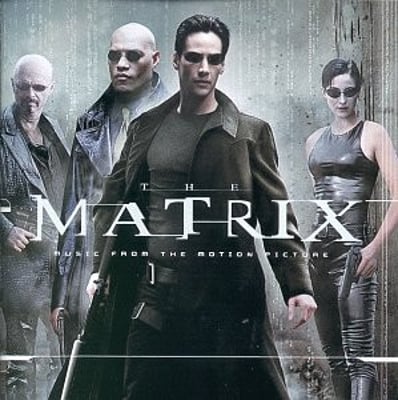 Various - The Matrix: Music From The Motion Picture (Real Gone Music, RGM-0541) · 2xLP · Clear w/Red & Blue Swirl [Red Pill & Blue Pill] · Reissue