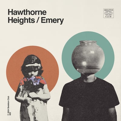 Hawthorne Heights / Emery - Hawthorne Heights / Emery (Skeleton Club, 003) · 10" · Orange
