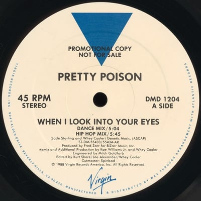 Pretty Poison - When I Look Into Your Eyes (Virgin, DMD 1204) · 12" · Promo