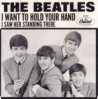 The Beatles - I Want To Hold Your Hand / I Saw Her Standing There (Capitol Records, 5112) · 7" · Scranton Pressing, Publisher: Hofer