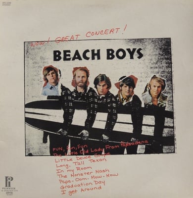 The Beach Boys - Wow! Great Concert! (Pickwick/33 Records, SPC-3309) · LP · Reissue