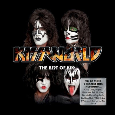 Kiss - Kissworld: The Best Of Kiss (Mercury Records, B0033419-01) · 2xLP · Gatefold, Red with Yellow Splatter