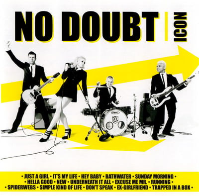 No Doubt - Icon (Interscope Records, B0032296-01) · 2xLP · Yellow (Neon) / White · Reissue