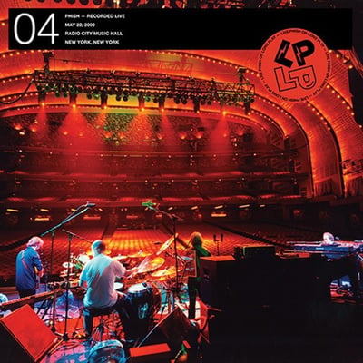 Phish - LP on LP 04: "Ghost" 5/22/2000 (Jemp Records, JEMP1103) · LP · Red w/ Splatter, Orange ["Radio City Curtain Red"]