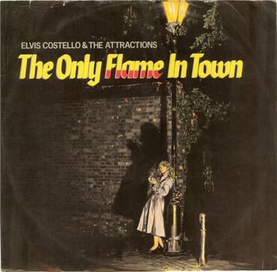 Elvis Costello & The Attractions - The Only Flame In Town (Columbia, 44 05081) · 12" · Carrollton