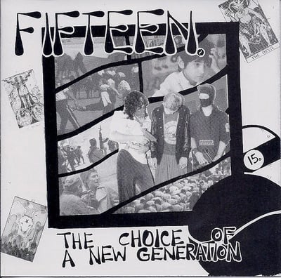 Fifteen - The Choice Of A New Generation (Dead Broke Rekerds, dbr-177) · LP · Blue & Red Marble Swirl · Reissue