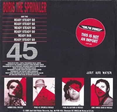 Scooby Don't / Boris The Sprinkler - Somebody Please Kill Lenny Kravitz / Ready Steady Go (Just Add Water, JAW 006) · 7" · Repress