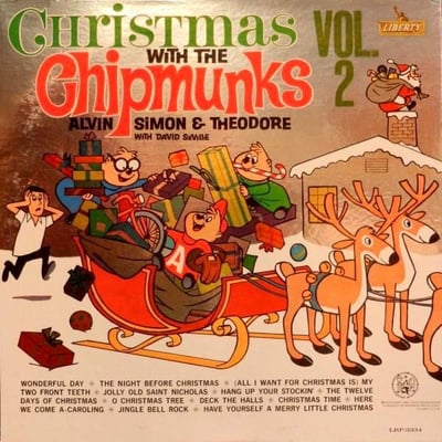 The Chipmunks - Christmas With The Chipmunks Volume 2 (Liberty, LNX-10300) · LP · Reissue