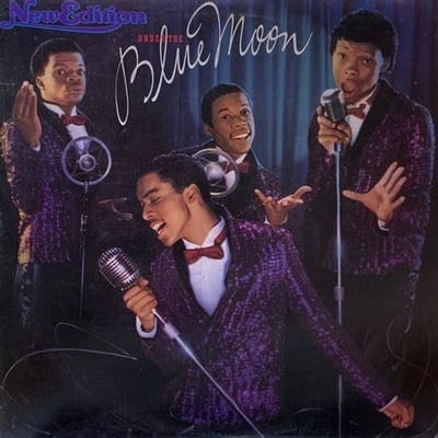New Edition - Under The Blue Moon (MCA Records, MCA-5912) · LP · Pinckneyville Pressing