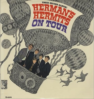 Herman's Hermits - Herman's Hermits On Tour (Their Second Album!) (MGM Records, E-4295) · LP
