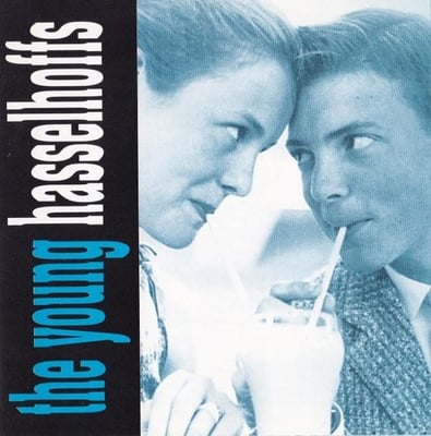 Young Hasselhoffs - Win a Date With… (Moms Basement Records, MBR#101) · LP · Clear with White, Black, and Blue Splatter
