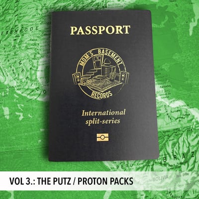 The Putz / Proton Packs - The Putz / Proton Packs (Moms Basement Records, MBR16) · 7" · Green Opaque