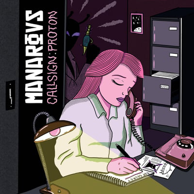Manarovs - Callsign: Proton (Moms Basement Records, MBR97) · LP · Translucent Pink