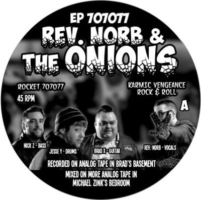 Rev. Norb & The Onions - E.P. 707077 (Not On Label, none) · 7" · Gray Marbled