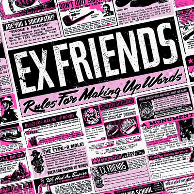 Ex Friends - Rules For Making Up Words (Paper + Plastick, PP-0616) · LP · Black With Pink Splatter · Limited Edition